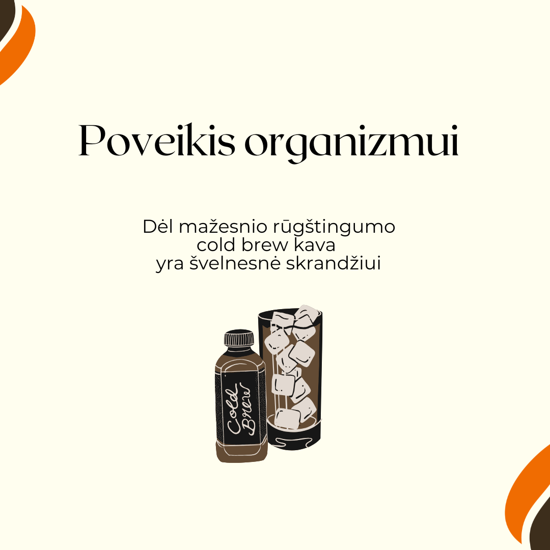 cold brew poveikis organizmui