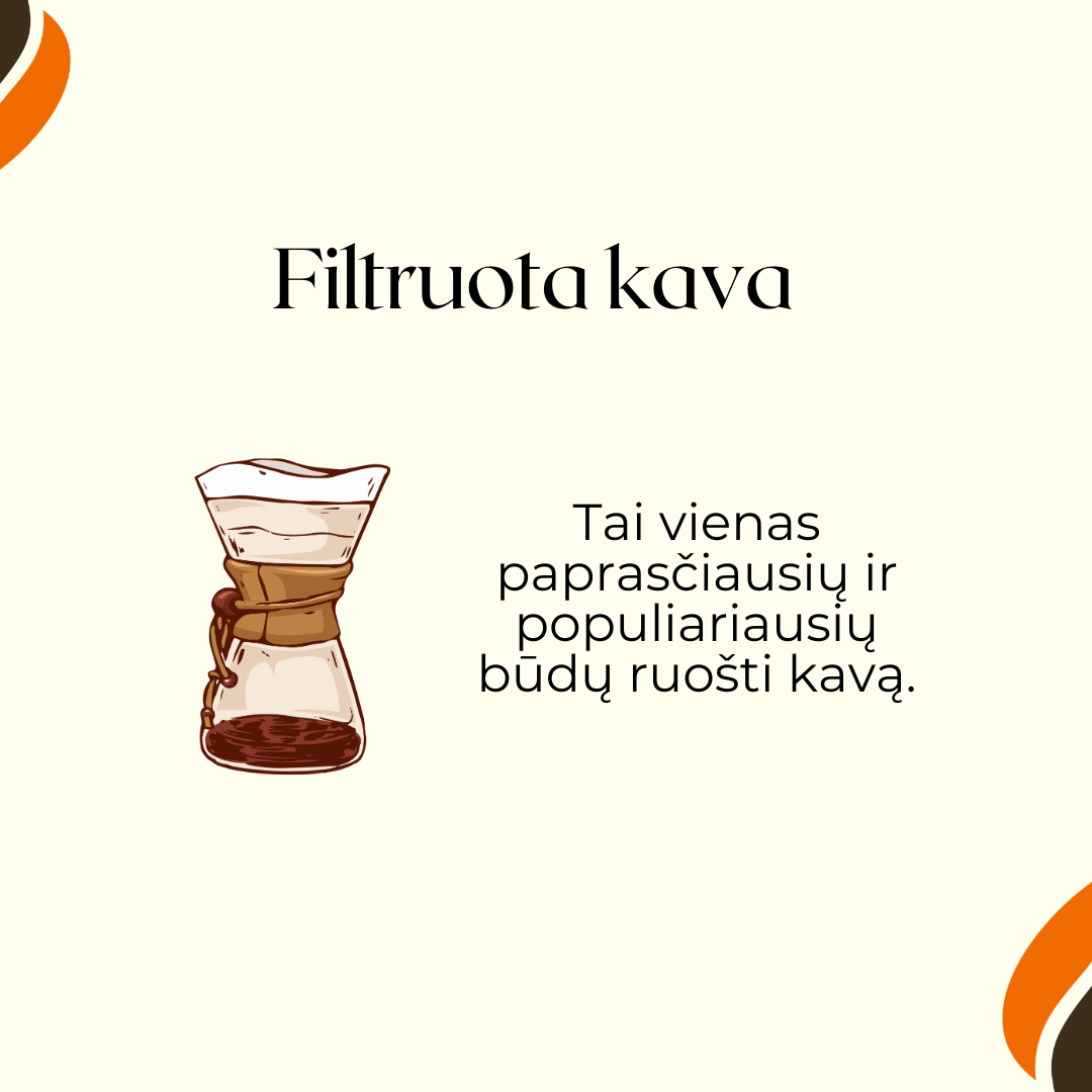 filtruotos kavos gaminimo budas