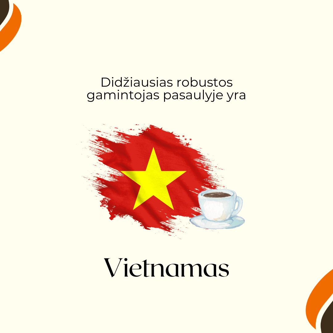 didziausias robustos gamintojas pasaulyje yra VIetnamas