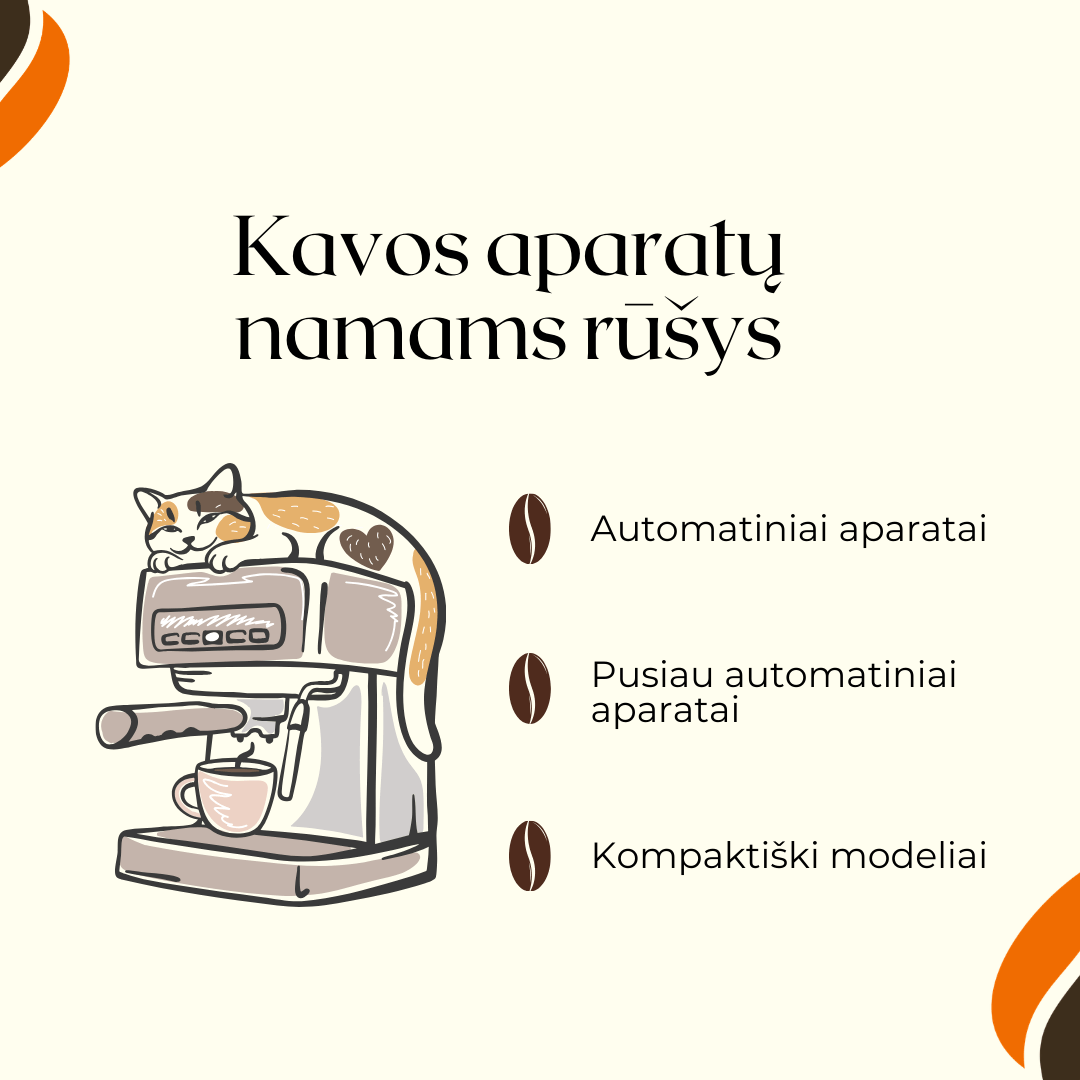 kavos aparatai namams